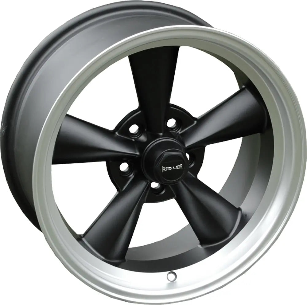 Ridler 675 Matte Black Machined wheel