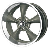 Ridler 695 Gloss Grey Machined wheel
