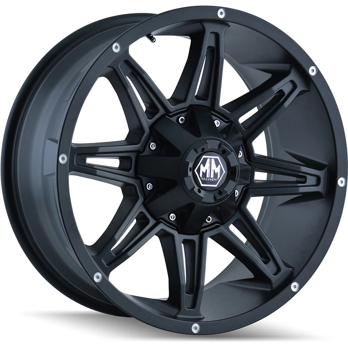 Mayhem RAMPAGE  8090 Matte Black wheel