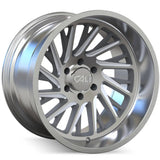 Cali Off-Road Purge Brushed with a Clear wheel