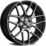 Curva C7 Black Machine Face wheel