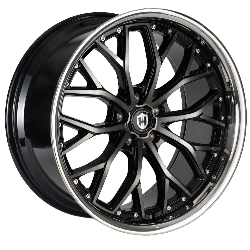 Curva CFF76 Black Machined Face  wheel