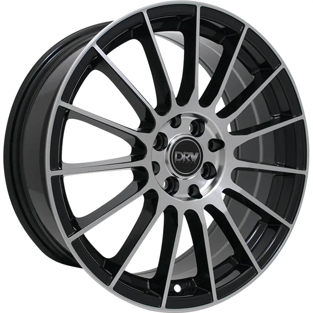 DRW D15 Black Machine Face wheel
