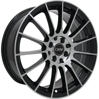 DRW D15 Black Machine Face wheel