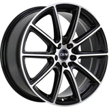 DRW D16 Black Machine Face wheel