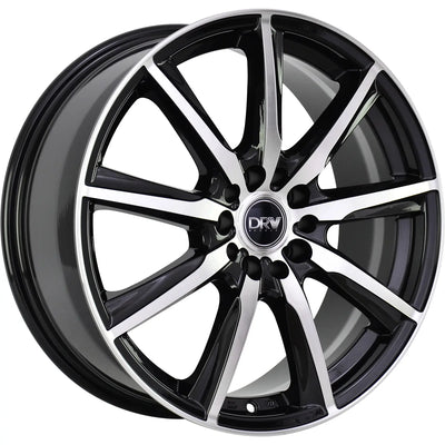 DRW D18 Black Machine Face wheel