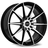 DRW D19 Black Machine Face wheel