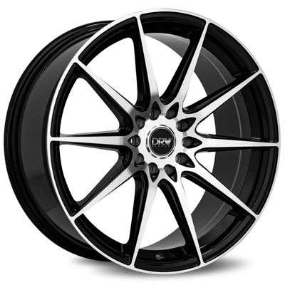 DRW D19 Black Machine Face wheel