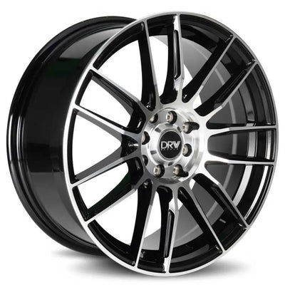DRW D22 Black Machined Face wheel