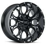 Hardrock Offroad Horseshoe H713 Gloss Black Milled wheel