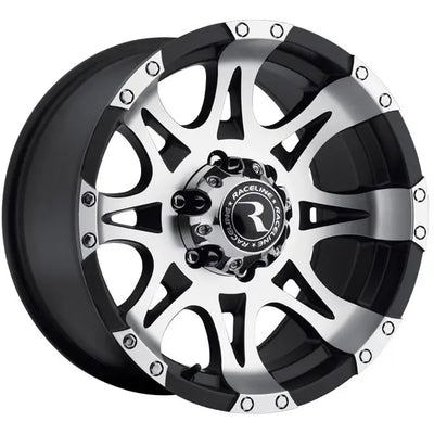 Raceline 982 RAPTOR Black Machined Face wheel