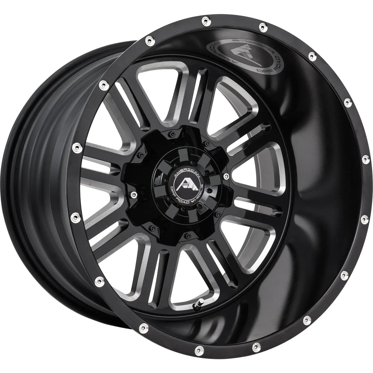 American Off-Road A106 Machined/Milled/Black wheel