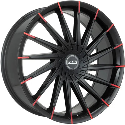 DNK 703 Black Red wheel