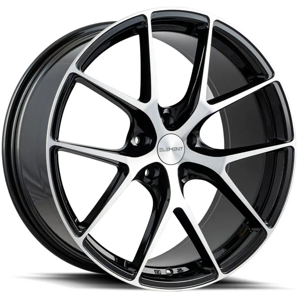 Element EL44 Black Machined wheel