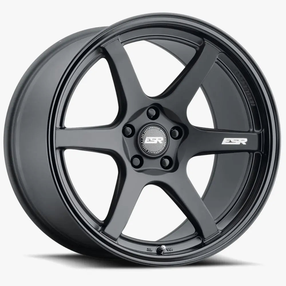 ESR AP6 Matte Black Gloss Lip wheel