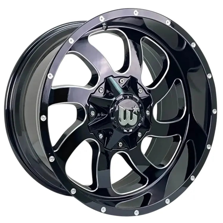 Western Off-Road Dusty Black Milled wheel