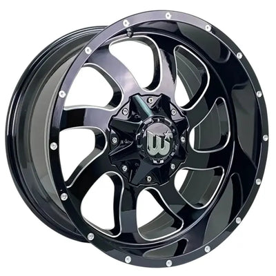 Western Off-Road Dusty Black Milled wheel