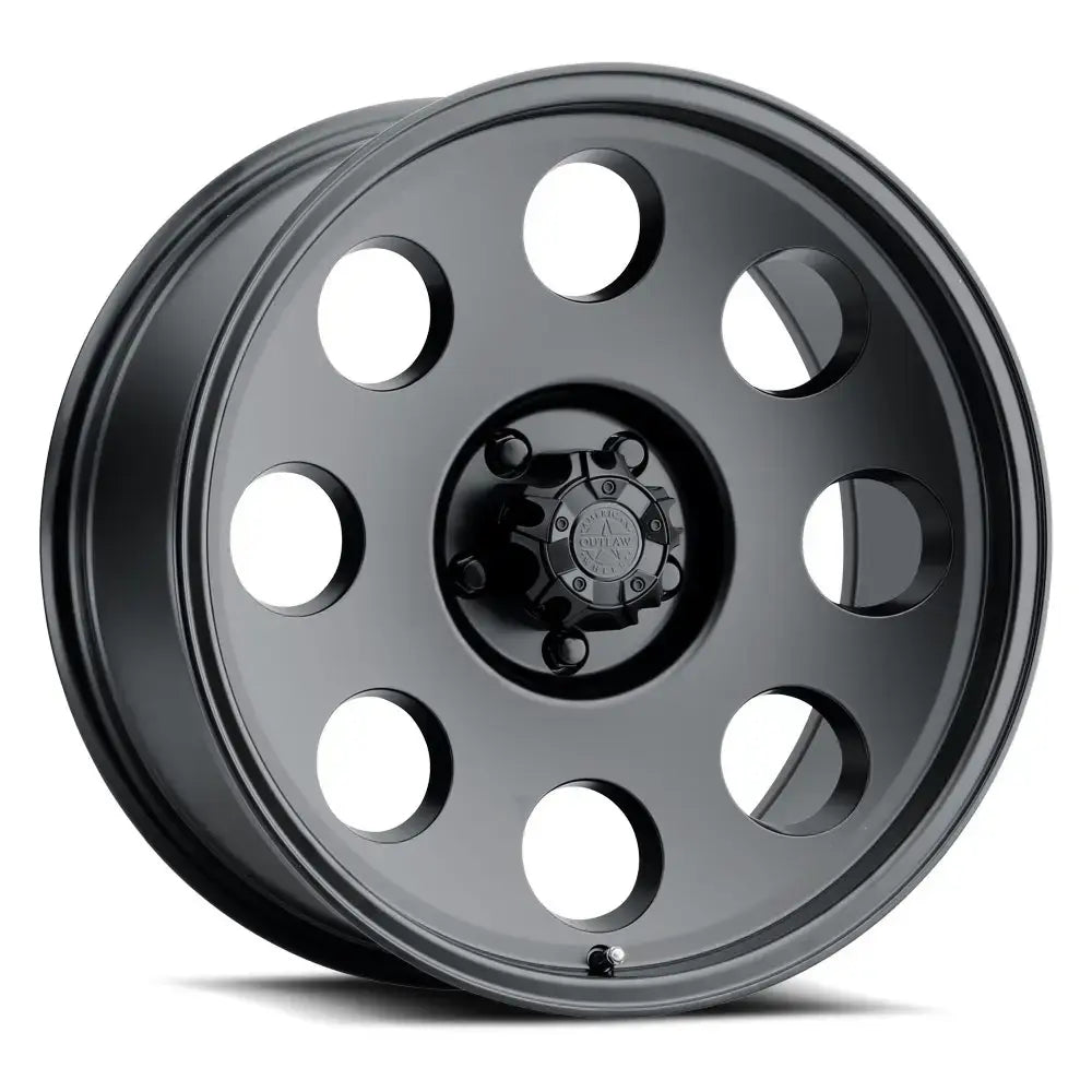 American Outlaw Dune Satin Black wheel