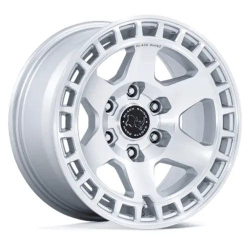 Black Rhino Bahari Silver Machined wheel