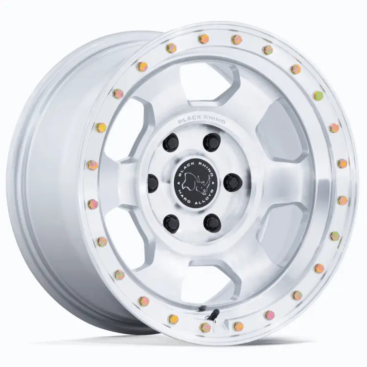 Black Rhino Trooper Silver Machined wheel