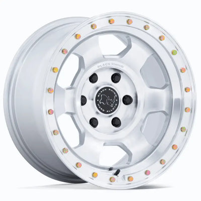 Black Rhino Trooper Silver Machined wheel