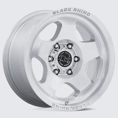 Black Rhino Sol Silver Machined wheel