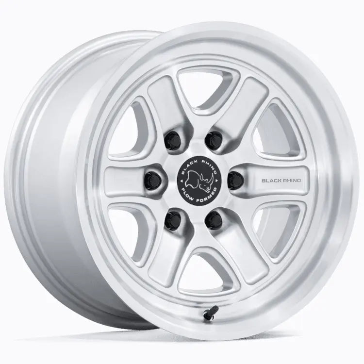 Black Rhino Echo Silver Machined wheel