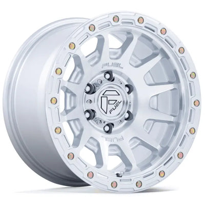 Fuel Fortress Silver Machined wheel