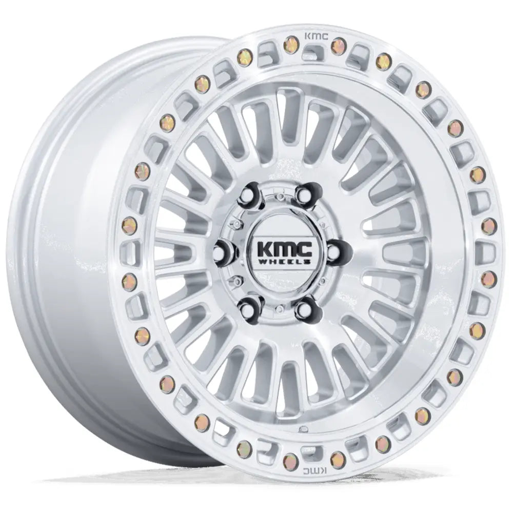 KMC KM554 Silver Machined wheel
