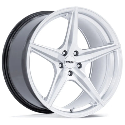 TSW Esprit Silver Machined wheel