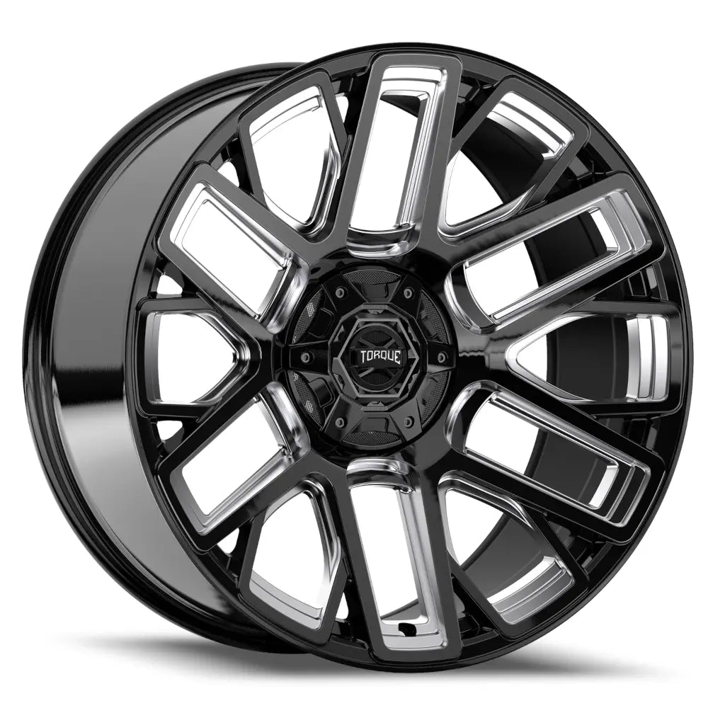 Torque TW428C Black Milled wheel