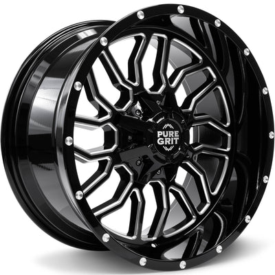 Pure Grit Ambition Black Milled Wheel