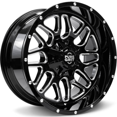 Pure Grit Drive Black Milled Wheel