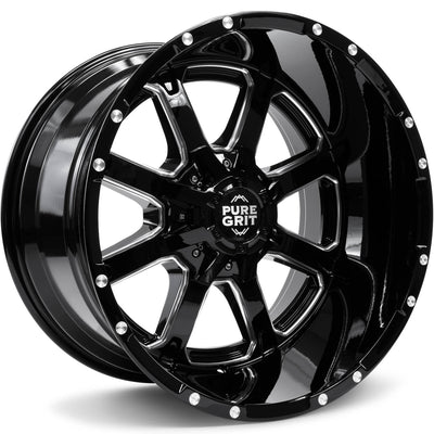 Pure Grit Grit Black Milled Wheel