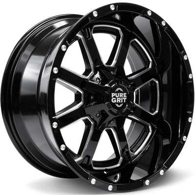 Pure Grit Grit Black Milled Wheel