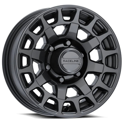 Raceline Backcountry Trailer Satin Black Wheel