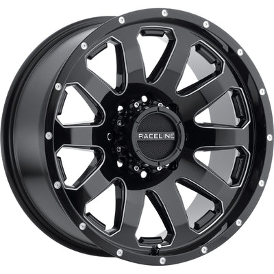 Raceline Enforcer Black Milled Wheel