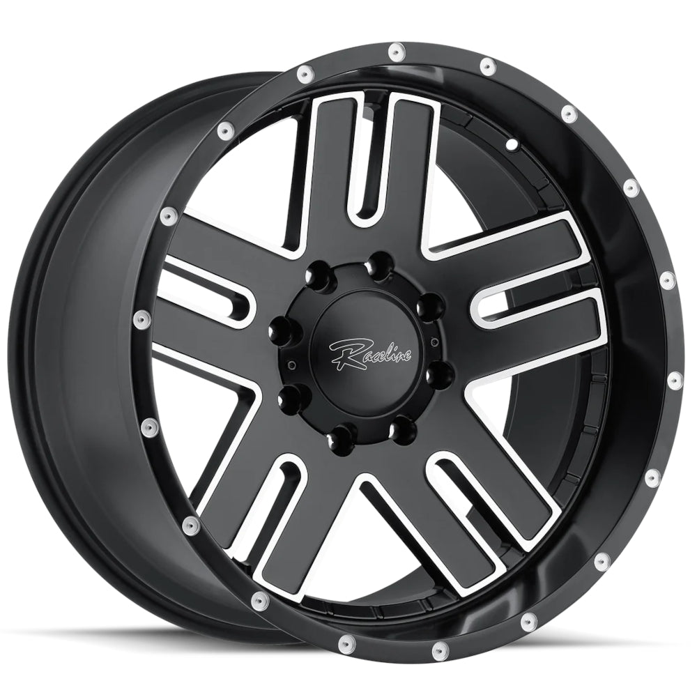 Raceline Magnitude Black Machined Wheel