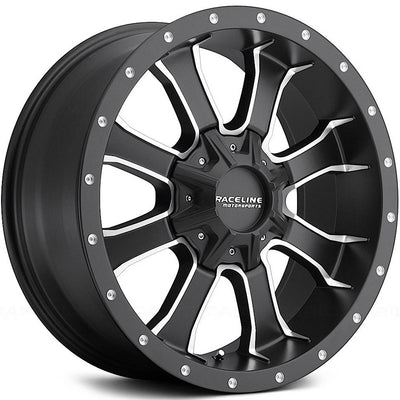 Raceline Mamba HD Black Machined Wheel