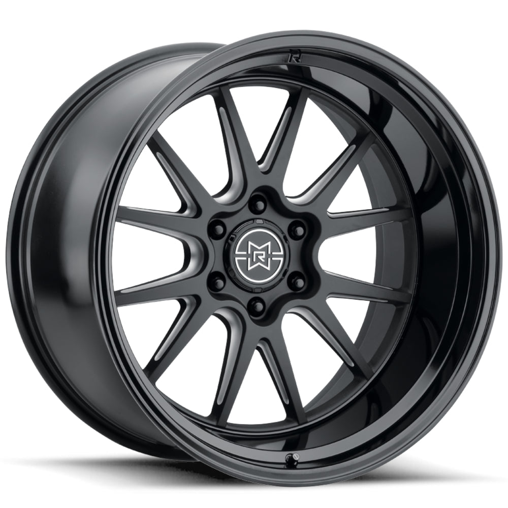 RAISED by Method MR802 Black Milled Wheel