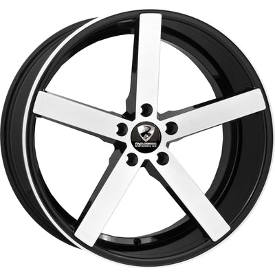 Ravetti M1 Machined Black wheel
