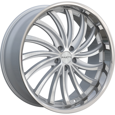Ravetti M15 Silver Brushed Wheel