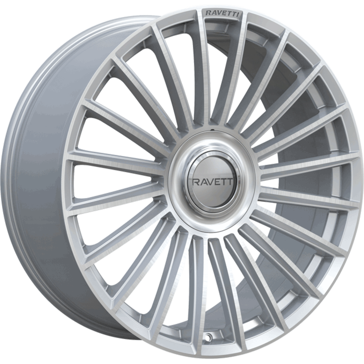 Ravetti M17 Silver Brushed Wheel