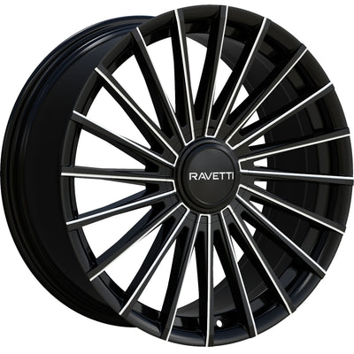 Ravetti M19 Black Milled Wheel