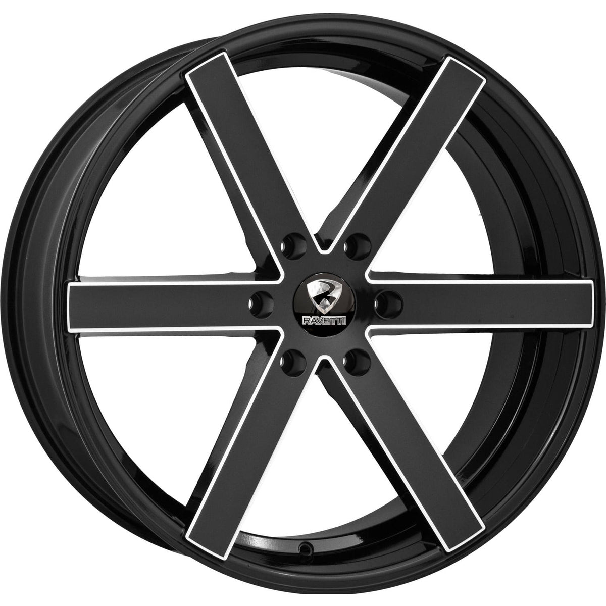 Ravetti M3 Black Milled Wheel