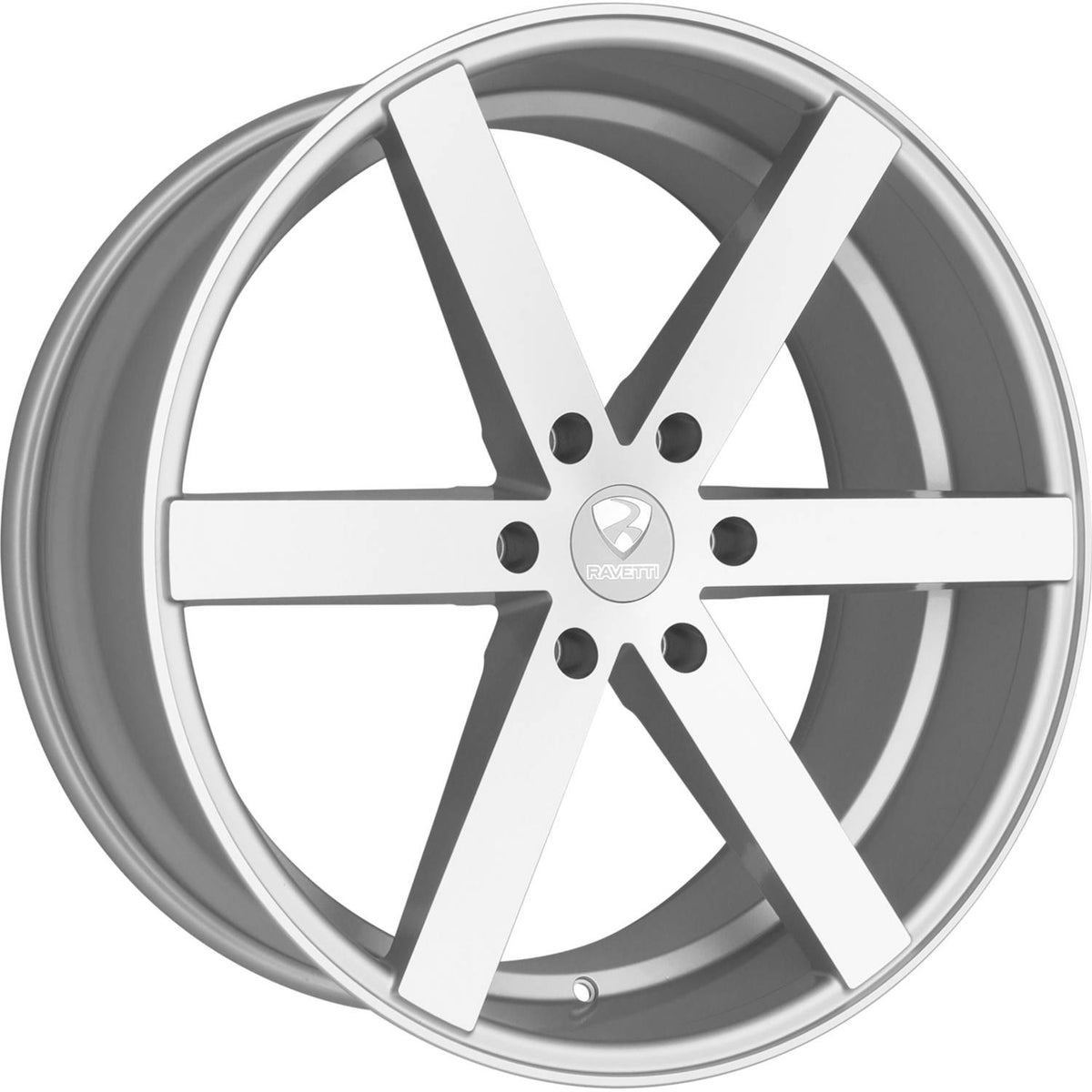 Ravetti M3 Silver Machined Wheel
