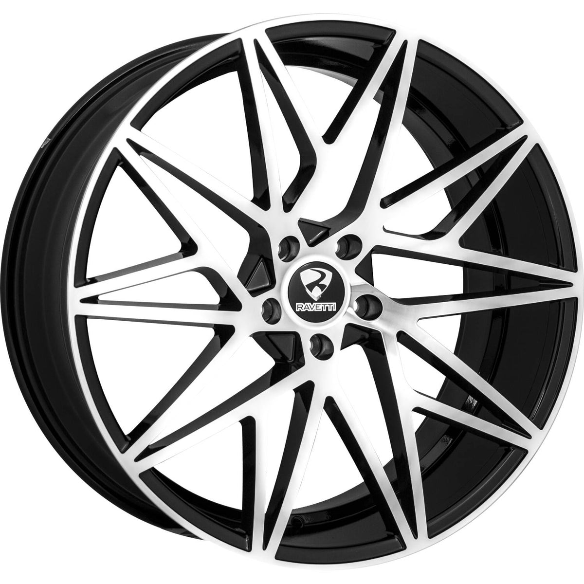 Ravetti M5 Black Machined Wheel