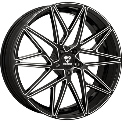 Ravetti M5 Black Milled wheel