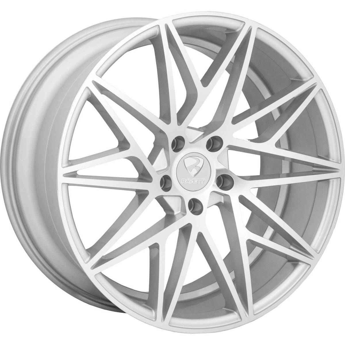 Ravetti M5 Silver Machined Wheel