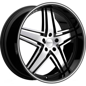 Ravetti M6 Machined Black wheel